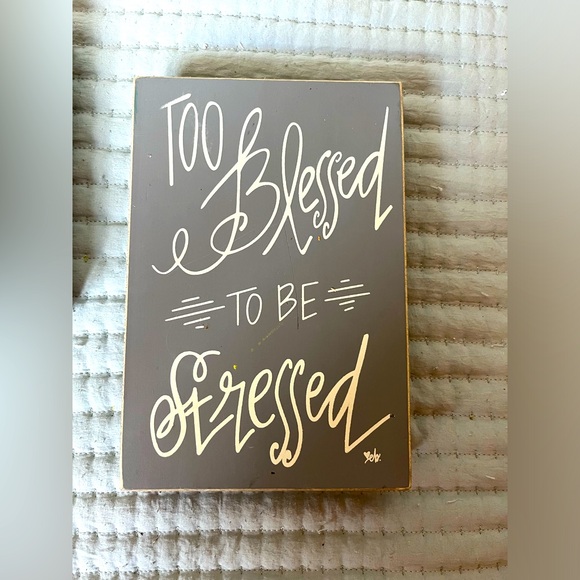 😍 Hobby Lobby Home Decor Wall Decor Grey White Inspirational GUC 😍 2/$12 😍 - Picture 2 of 4